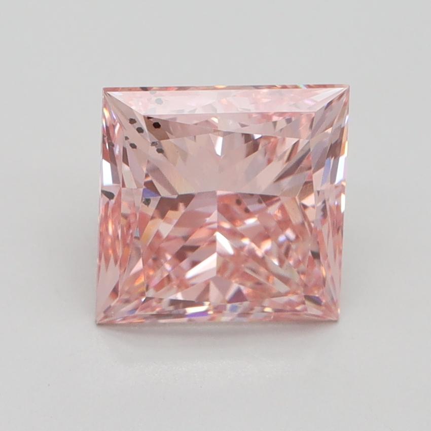 2.50 Ct. Fancy Intense Pink Princess Lab Grown Diamond