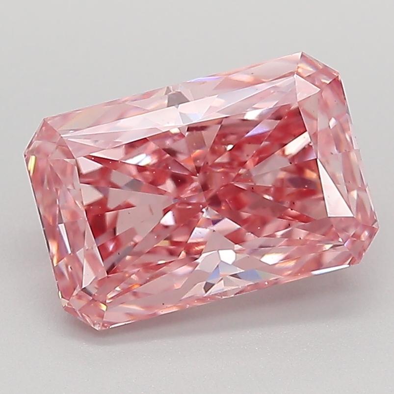 2.00 Ct. Fancy Intense Pink Radiant Lab Grown Diamond