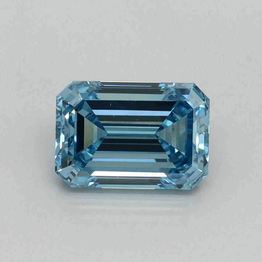 1.51 Ct. Fancy Vivid Blue Emerald Lab Grown Diamond