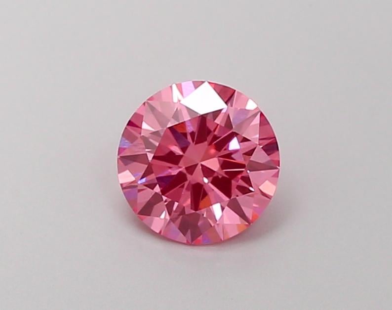 1.01 Ct. Fancy Vivid Pink Round Lab Grown Diamond