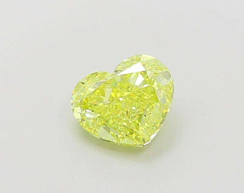 1.01 Ct. Fancy Vivid Yellow Heart Lab Grown Diamond