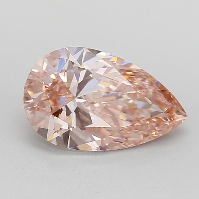 2.52 Ct. Fancy Intense Brownish Pink Pear Lab Grown Diamond
