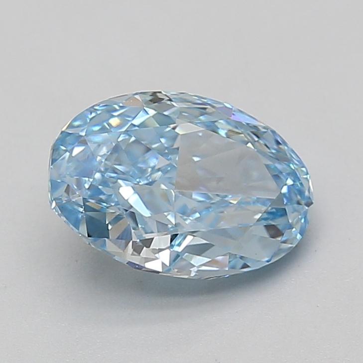 2.10 Ct. Fancy Vivid Blue Oval Lab Grown Diamond