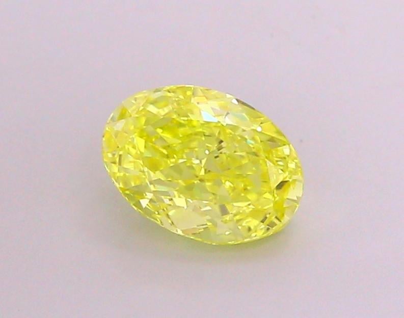 1.54 Ct. Fancy Vivid  Yellow Oval Lab Grown Diamond
