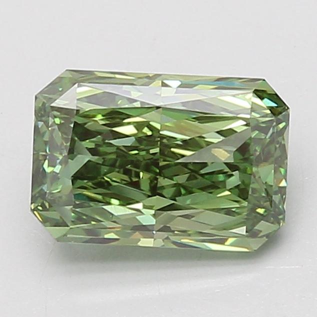 2.09 Ct. Fancy Vivid Green Radiant Lab Grown Diamond