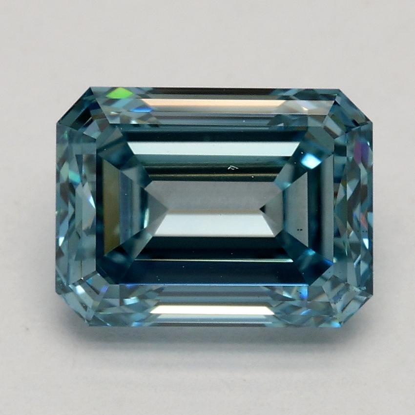 2.03 Ct. Fancy Blue Emerald Lab Grown Diamond