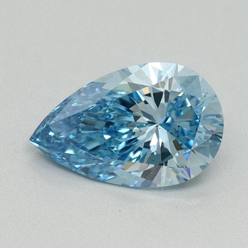 1.02 Ct. Fancy Vivid Blue Pear Lab Grown Diamond
