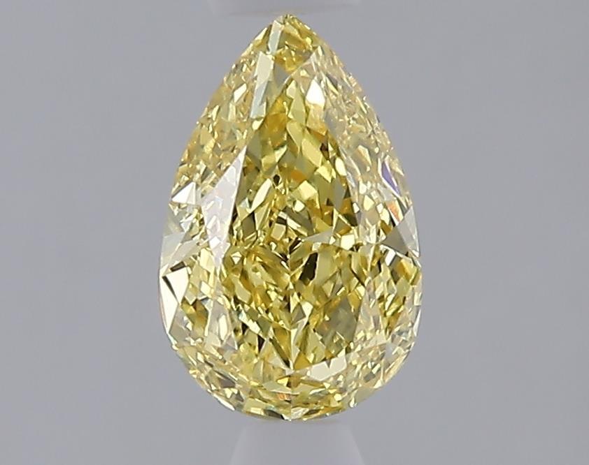 1.02 Ct. Fancy Intense  Yellow Pear Lab Grown Diamond