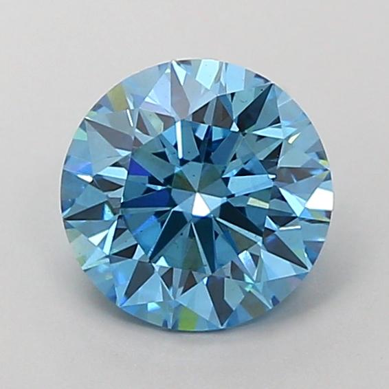 1.53 Ct. Fancy Vivid  Blue Round Lab Grown Diamond