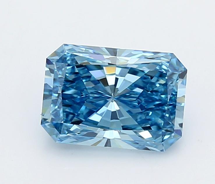 1.72 Ct. Fancy Vivid  Blue Radiant Lab Grown Diamond