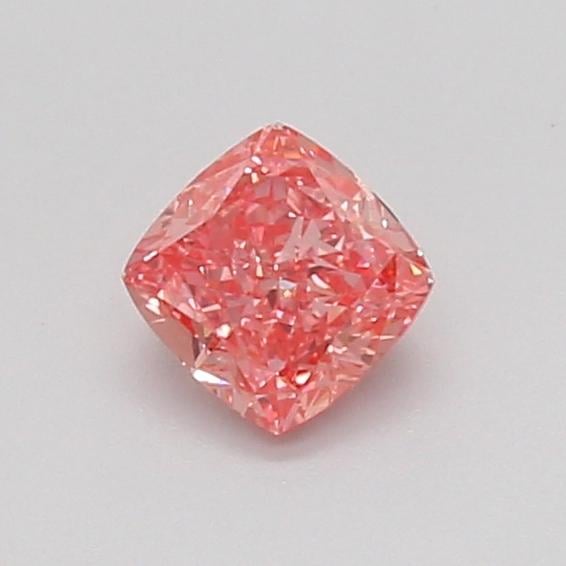 0.50 Ct. Fancy Vivid Pink Cushion Lab Grown Diamond
