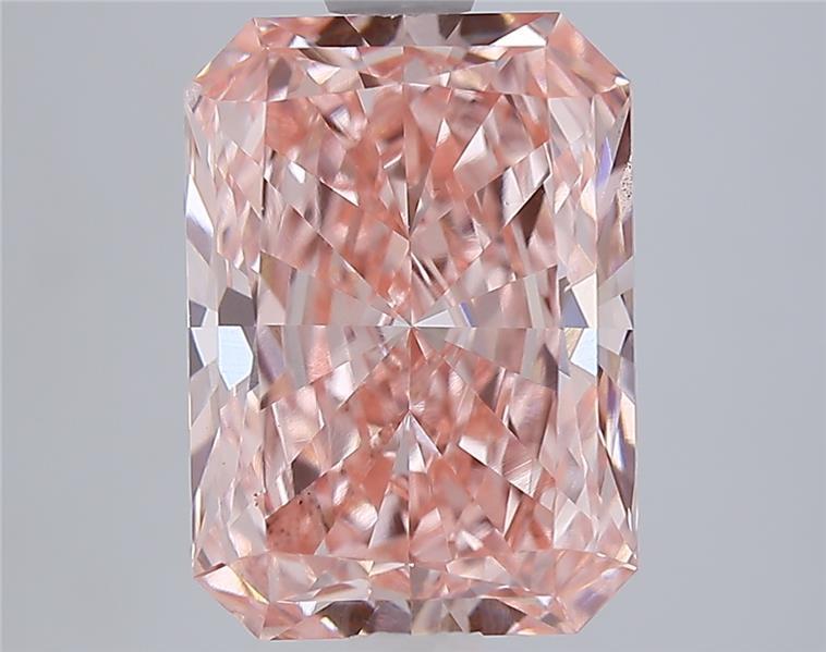 3.02 Ct. Fancy Vivid Pinkish Pink Radiant Lab Grown Diamond