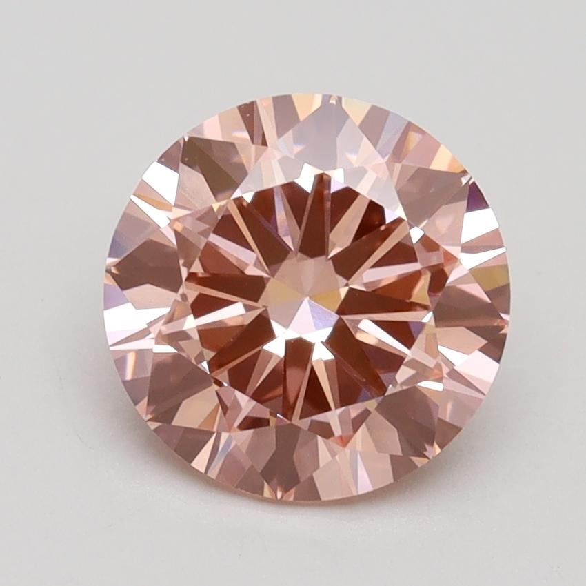 2.00 Ct. Fancy Intense Pink Round Lab Grown Diamond