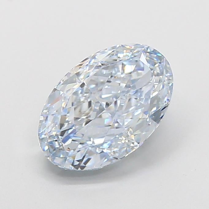 3.05 Ct. Fancy Intense  Blue Oval Lab Grown Diamond