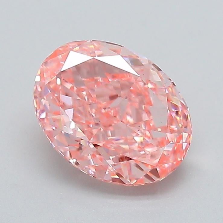 2.07 Ct. Fancy Vivid  Pink Oval Lab Grown Diamond