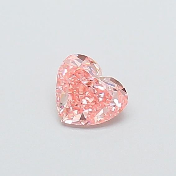 0.46 Ct. Fancy Vivid  Pink Heart Lab Grown Diamond