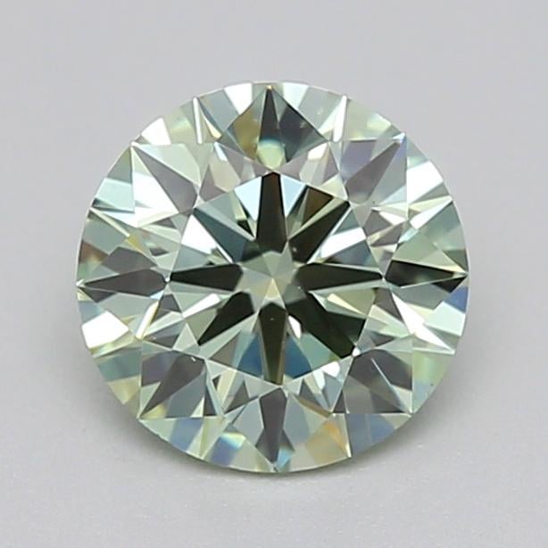 0.51 Ct. Fancy Green Round Lab Grown Diamond