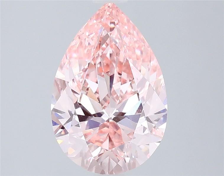 2.12 Ct. Fancy Intense Pink Pear Lab Grown Diamond