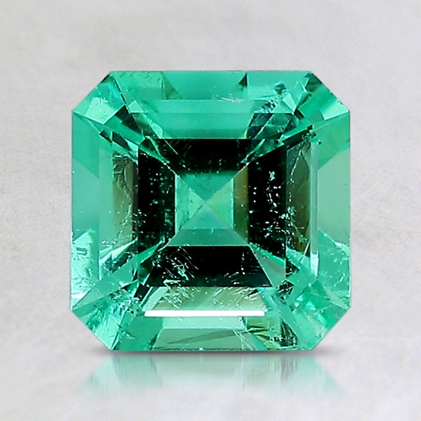 6.8mm Asscher Colombian Emerald