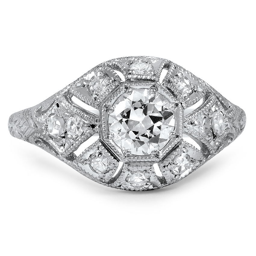 Art Deco Diamond Vintage Ring | Lisbet | Brilliant Earth