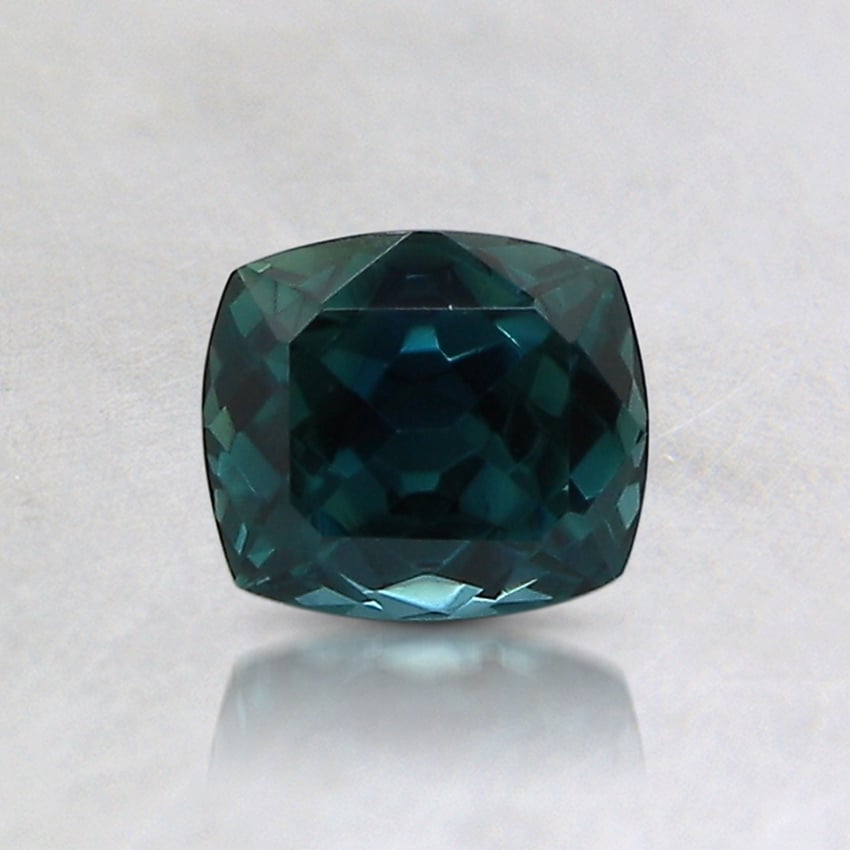 5.4x4.7mm Unheated Teal Cushion Kenyan Sapphire