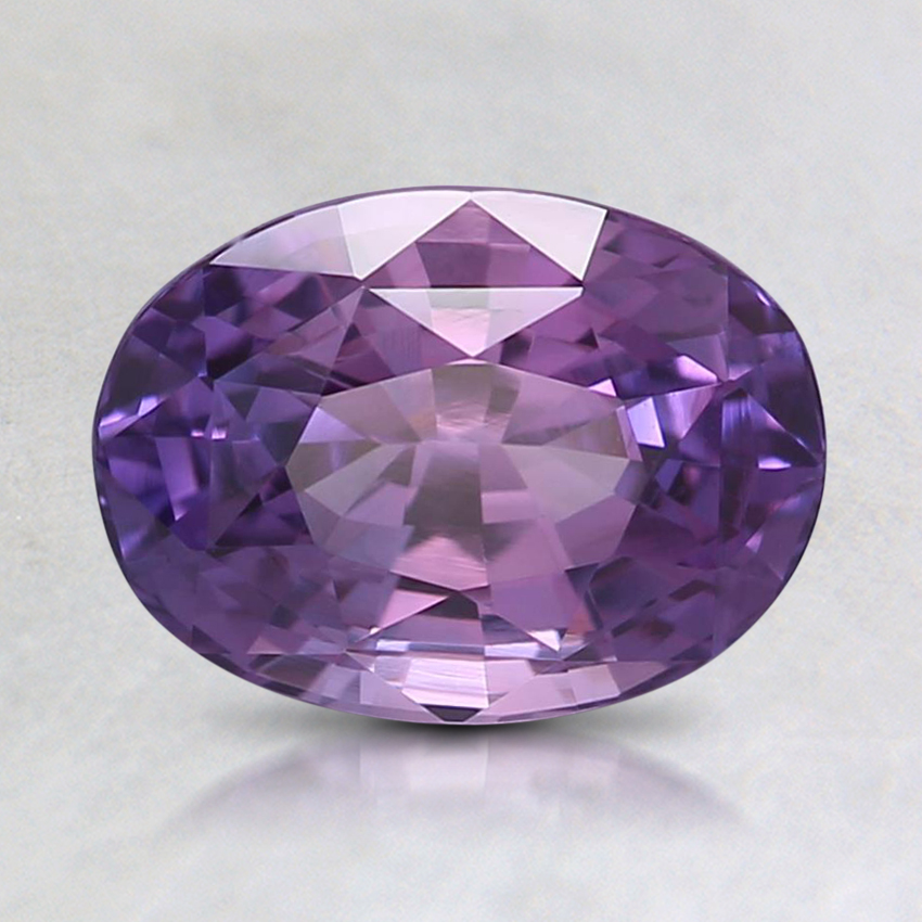 8.1x6mm Unheated Purple Oval Sapphire