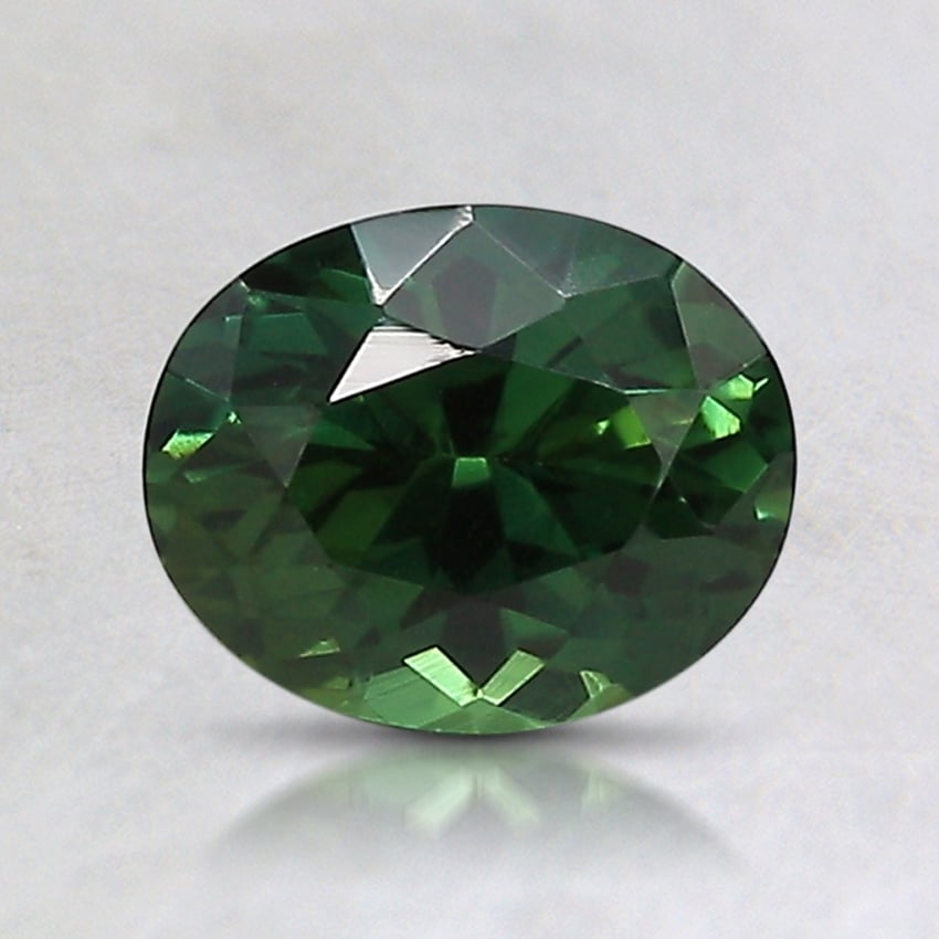 7.1x5.7mm Unheated Teal Oval Sapphire
