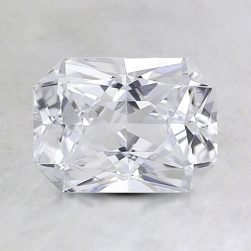 7.5x5.5mm Premium White Radiant Sapphire