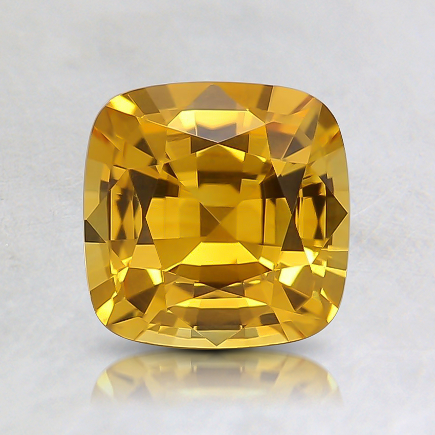 6.2mm Yellow Cushion Sapphire