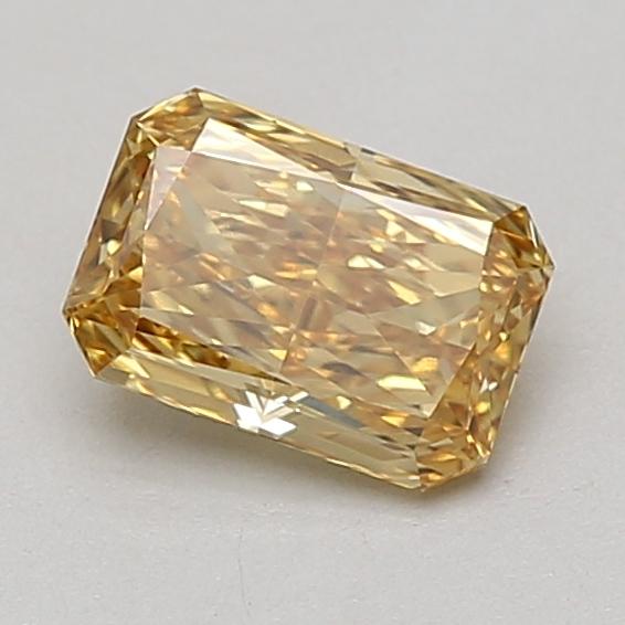 0.97 Ct. Fancy Vivid Yellow Radiant Lab Grown Diamond