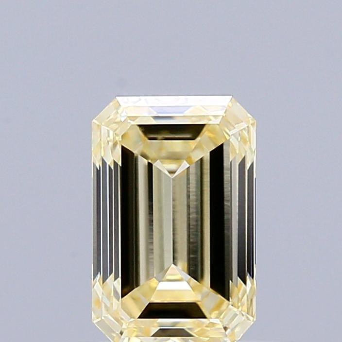 0.84 Ct. Fancy Yellow Emerald Lab Grown Diamond
