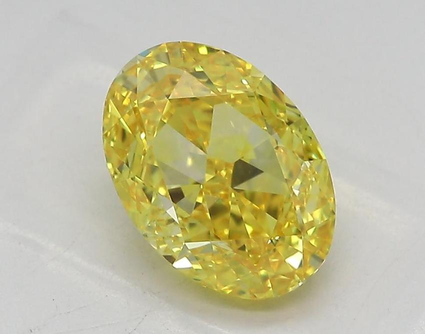 2.03 Ct. Fancy Vivid Yellow Oval Lab Grown Diamond