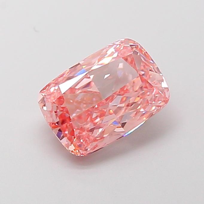 2.04 Ct. Fancy Vivid Pink Cushion Lab Grown Diamond