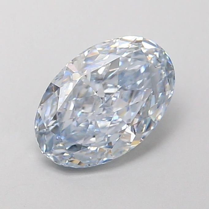 1.01 Ct. Fancy Light Blue Oval Lab Grown Diamond