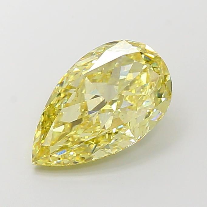 1.07 Ct. Fancy Vivid Yellow Oval Lab Grown Diamond