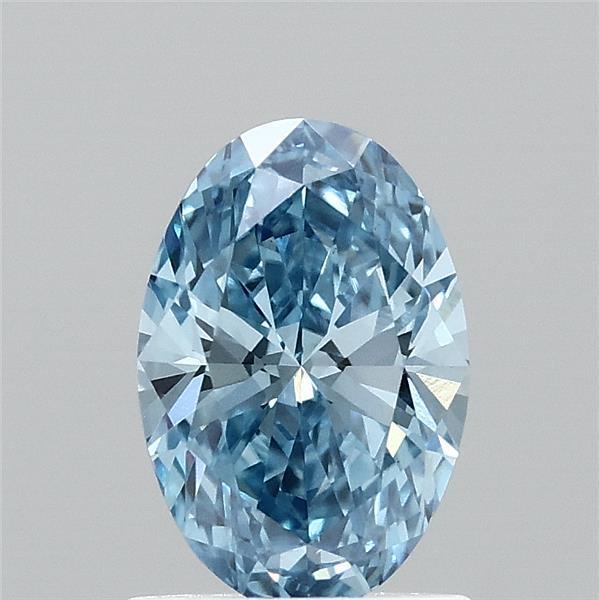 1.04 Ct. Fancy Vivid Blue Oval Lab Grown Diamond