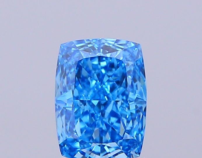1.07 Ct. Fancy Vivid  Blue Cushion Lab Grown Diamond