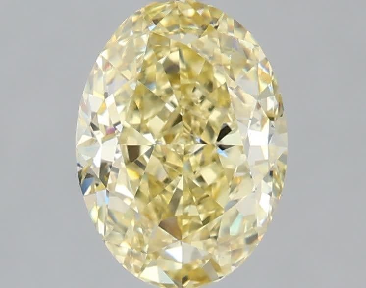1.52 Ct. Fancy Intense Yellow Oval Lab Grown Diamond