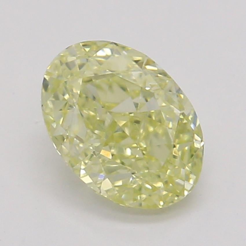 0.51 Ct. Fancy Light Yellow Oval Diamond