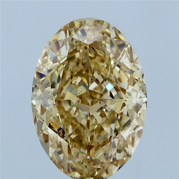 3.06 Ct. Fancy Yellow Oval Lab Grown Diamond