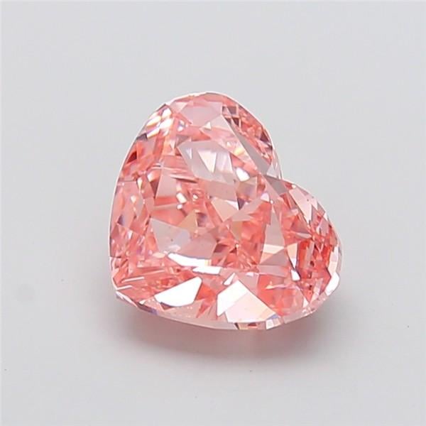 3.06 Ct. Fancy Vivid Pink Heart Lab Grown Diamond