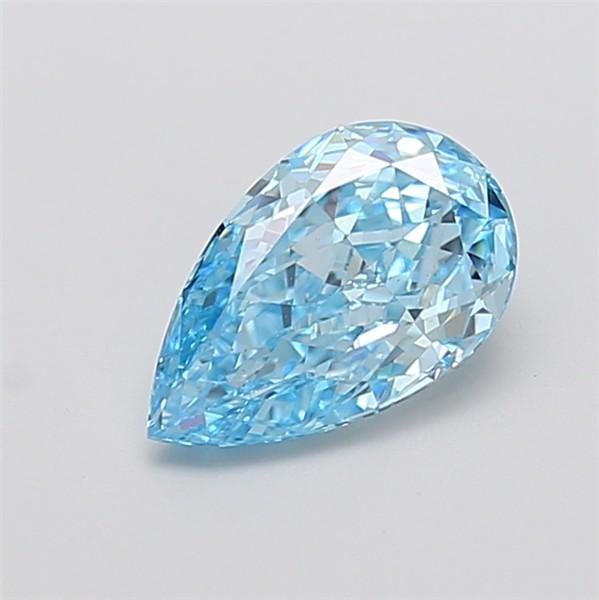 2.61 Ct. Fancy Vivid Green Pear Lab Grown Diamond
