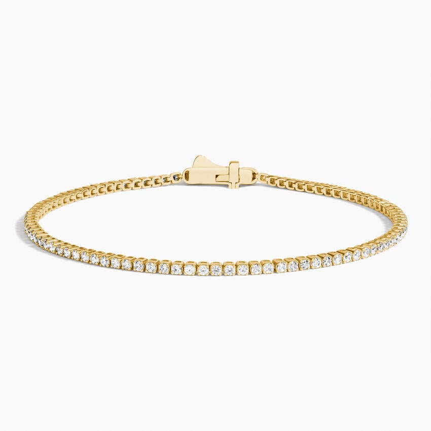 Image of 14K Yellow Gold 6.5 in. Petite Lab Diamond Tennis Bracelet (1 1/2 ct. tw.)