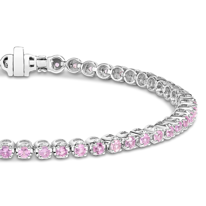 Pink Sapphire Tennis Bracelet Brilliant Earth