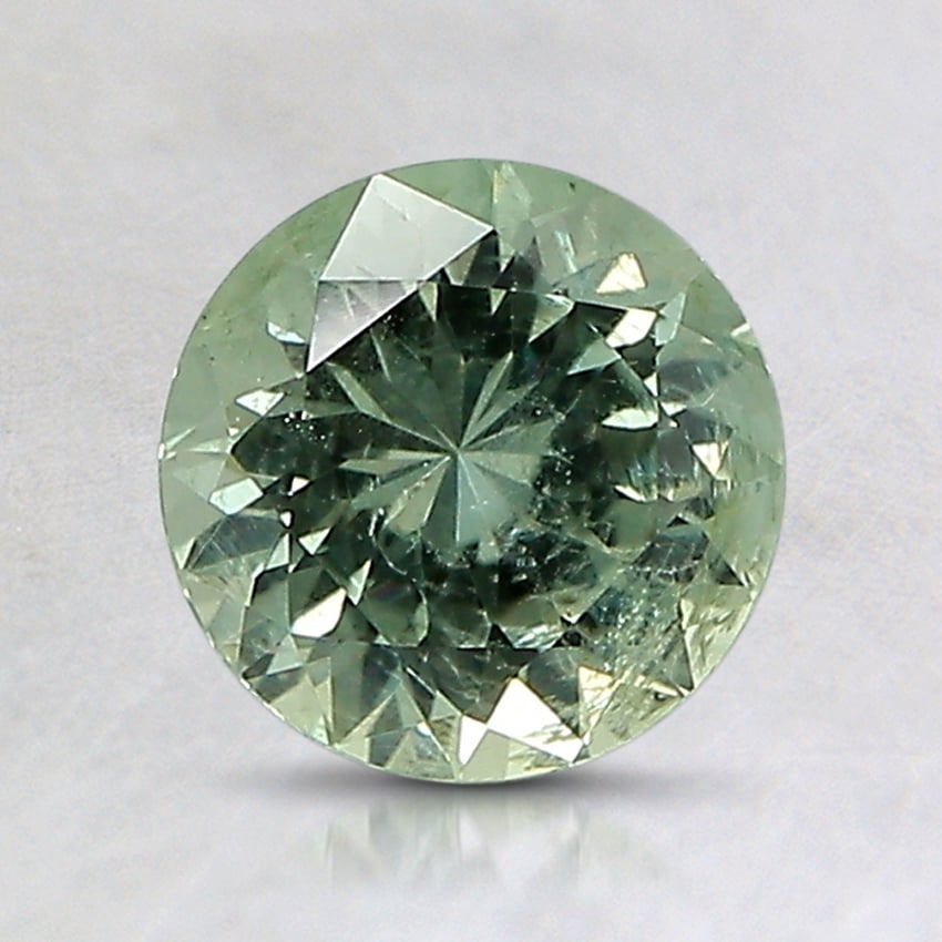 6.8x6.7mm Unheated Green Round Montana Sapphire