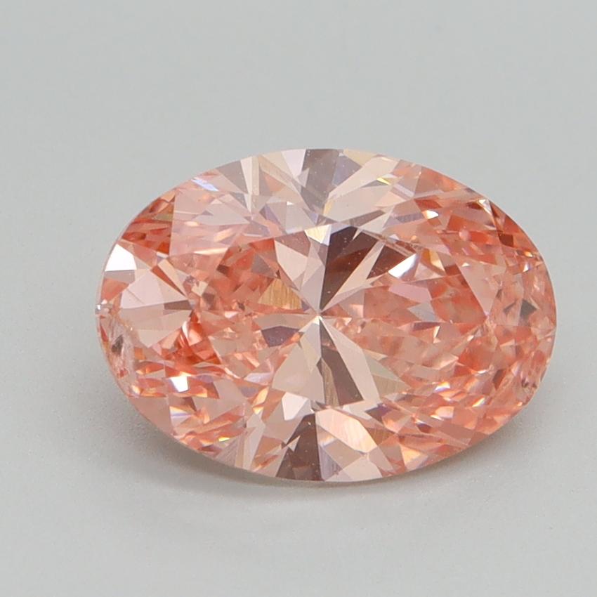 2.03 Ct. Fancy Vivid Pink Oval Lab Grown Diamond