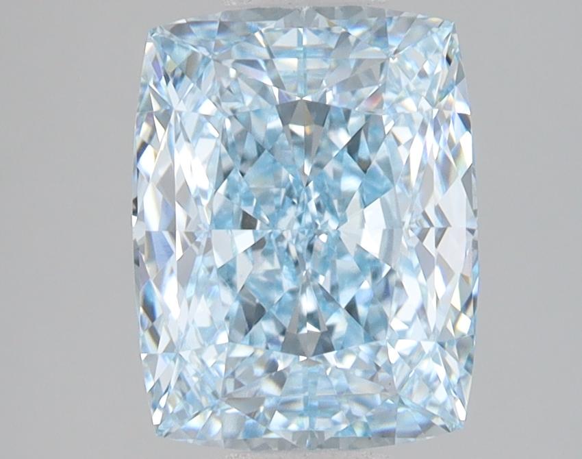 3.10 Ct. Fancy Intense Blue Cushion Lab Grown Diamond
