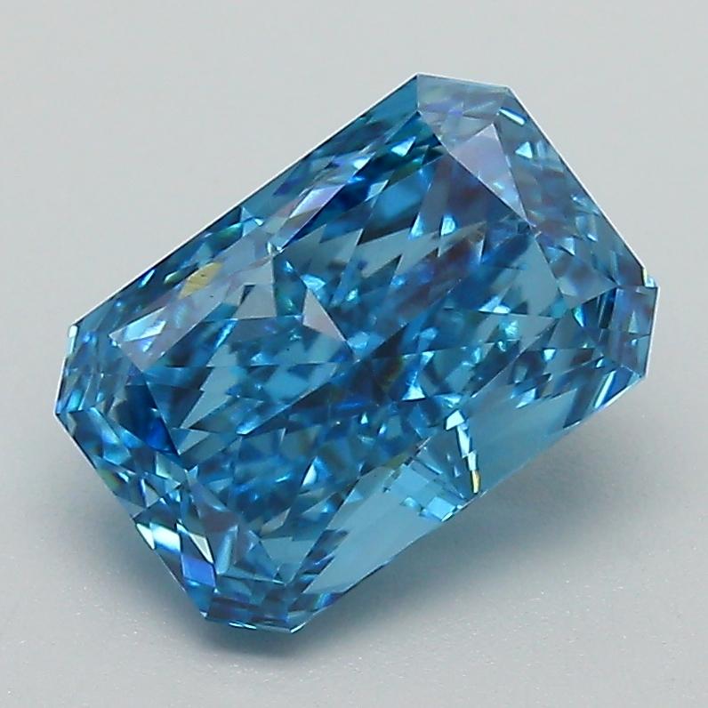 2.23 Ct. Fancy Vivid Blue Radiant Lab Grown Diamond