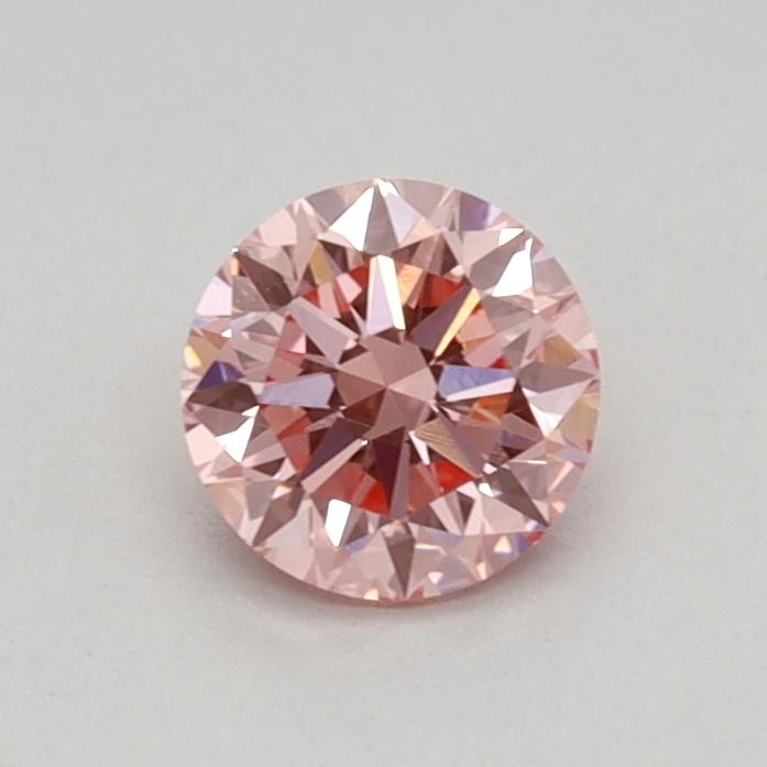 0.40 Ct. Fancy Vivid Pink Round Lab Grown Diamond