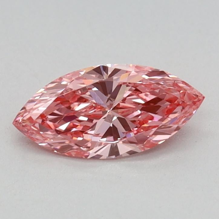 0.35 Ct. Fancy Vivid Pink Marquise Lab Grown Diamond